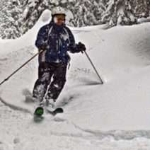 Skiing in the snow 1